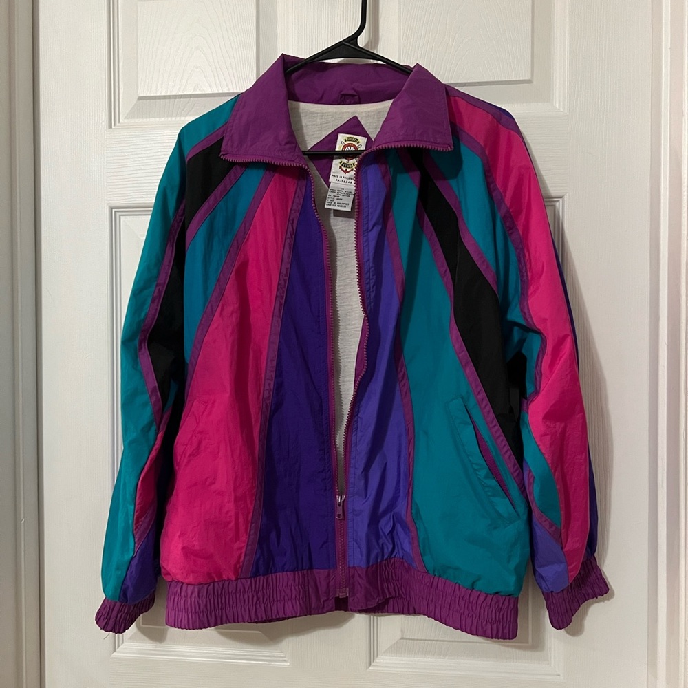 Colorful Vintage Windbreaker Jacket
